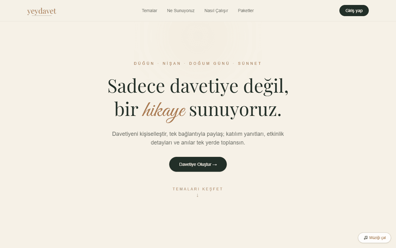 Yeydavet önizlemesi